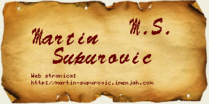 Martin Supurović vizit kartica